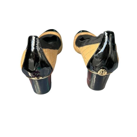 Tory Burch Gabby Ballet Heels Black and Tan size 6.5 - Picture 5 of 5